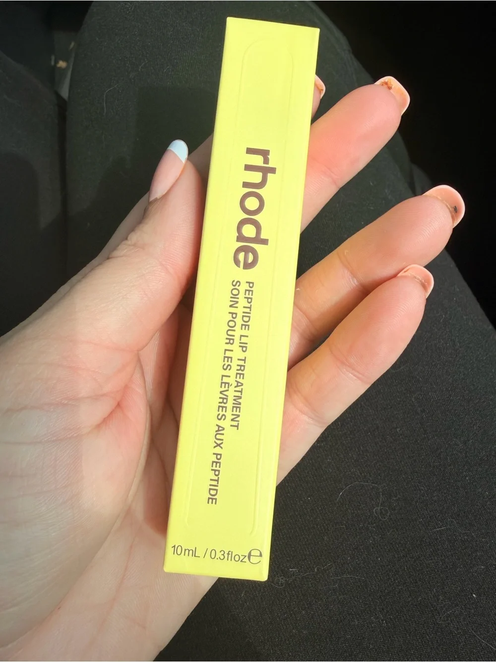 RHODE Peptide Lip Treatment - Bright Yellow Box